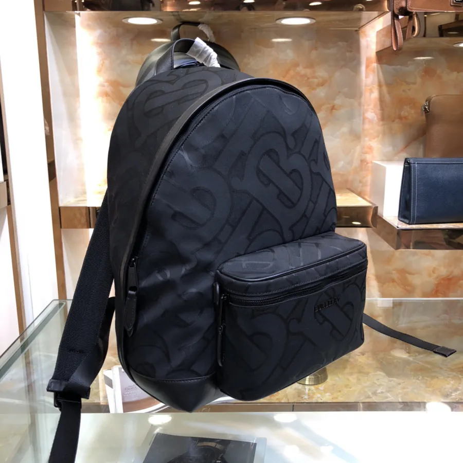 Bags 85038 Signature Grained Design with Smooth Leather Trim