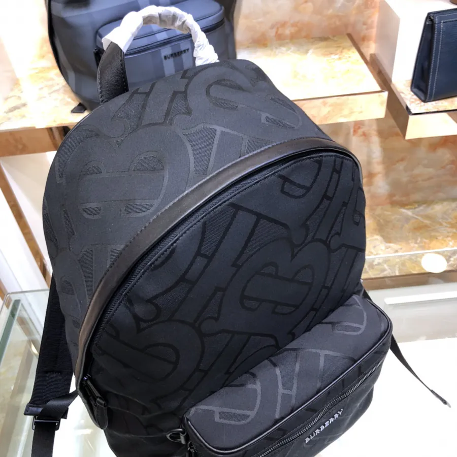 Bags 85038 Signature Grained Design with Smooth Leather Trim