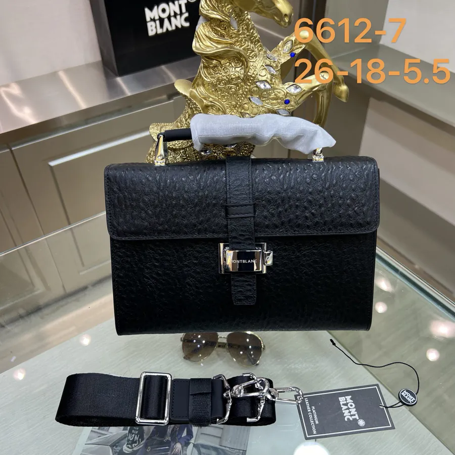 Montblanc New Mens Tote, Premium Leather, Elegant Design