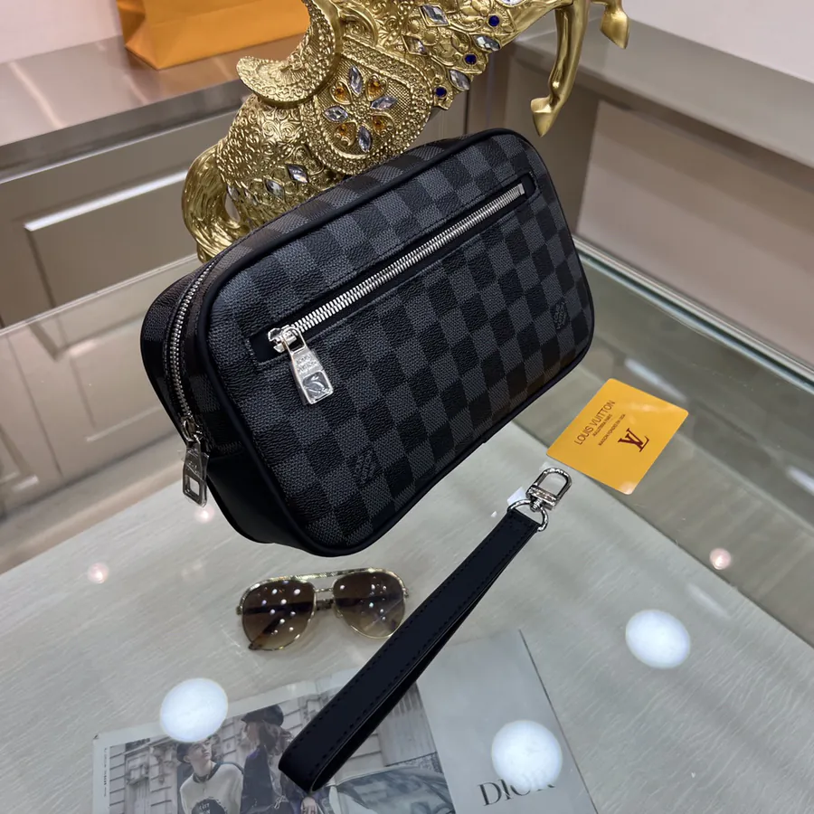 Louis Vuitton Kasai Handbag Black Graphite