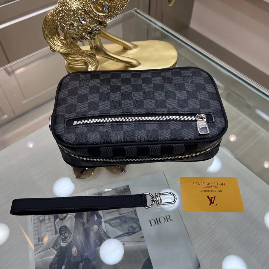 Louis Vuitton Kasai Handbag Black Graphite