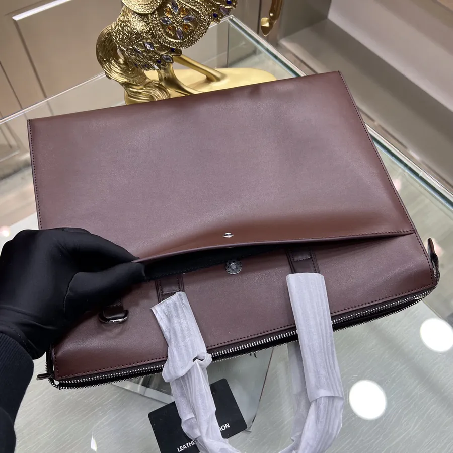 Montblanc International Men's Briefcase Premium Leather, Business Style