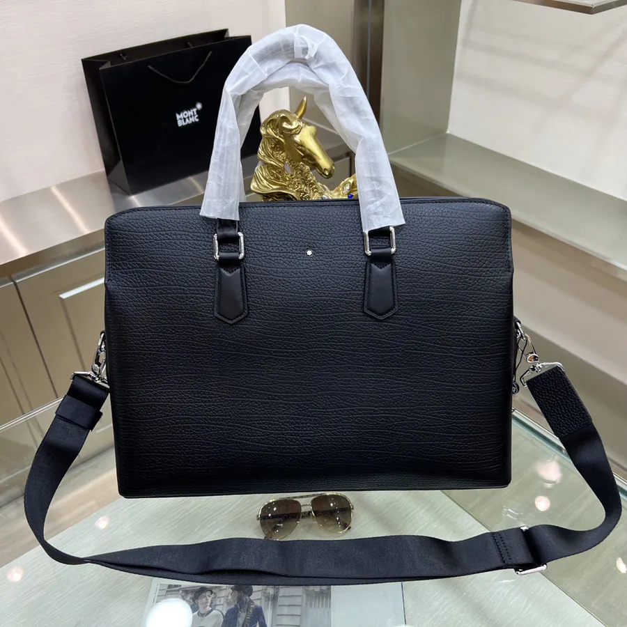 Montblanc International Men's Briefcase Premium Leather Business & Trendy