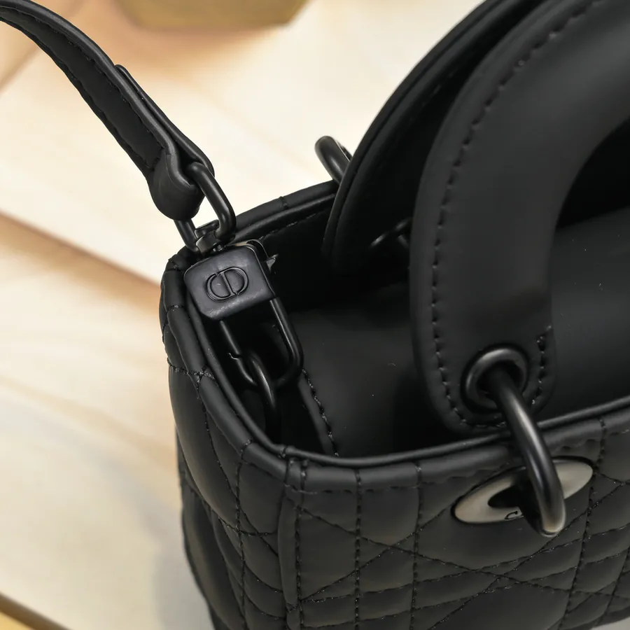 D Joy Mini Crossbody Bag in Grained Calfskin
