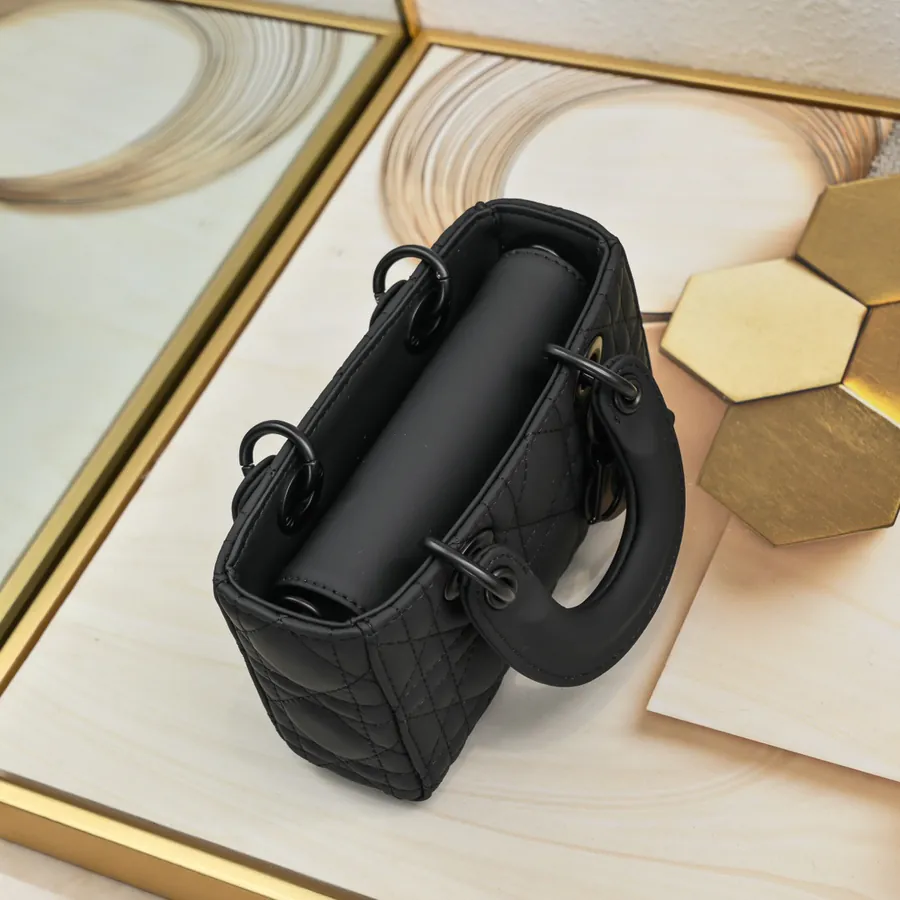 D Joy Mini Crossbody Bag in Grained Calfskin