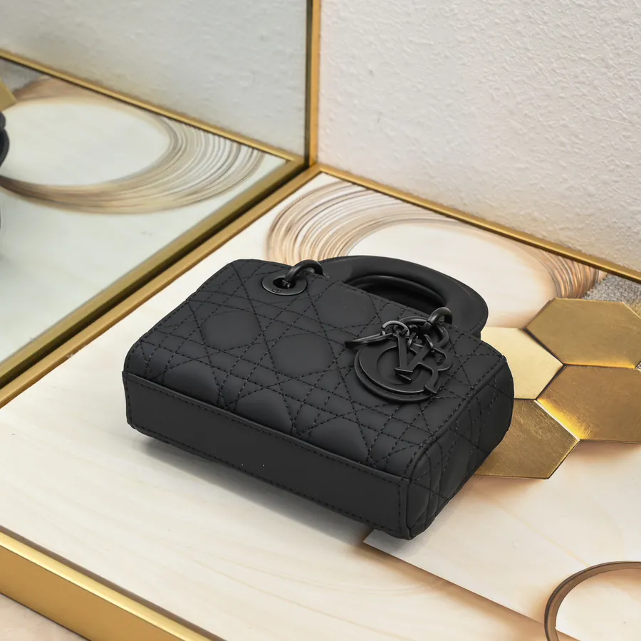 D Joy Mini Crossbody Bag in Grained Calfskin