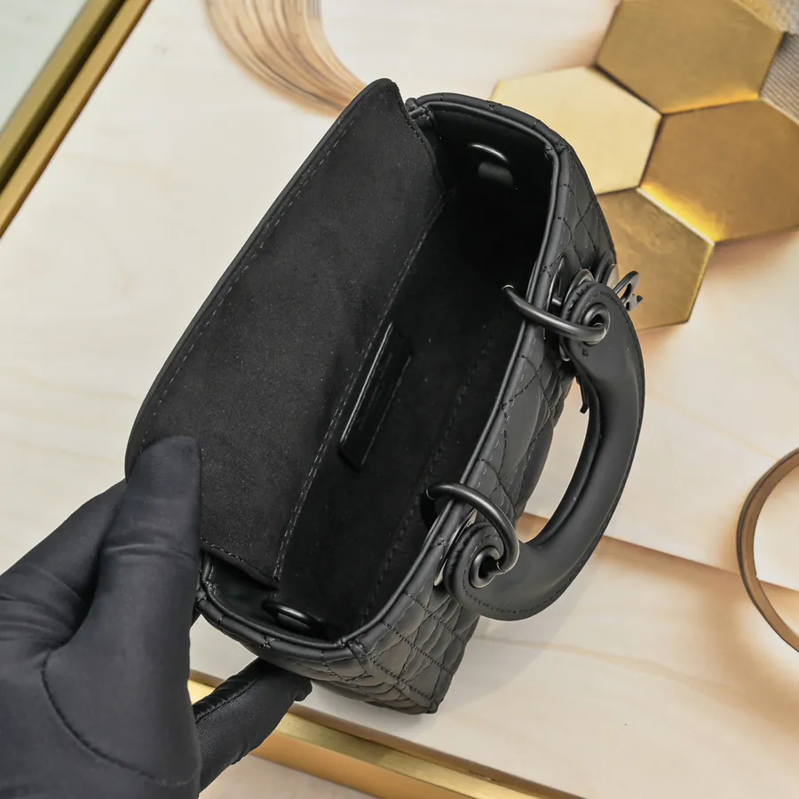 D Joy Mini Crossbody Bag in Grained Calfskin