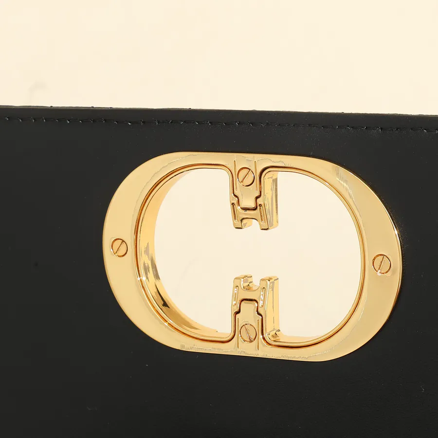 Caro Handbag Large Size, Grained Calfskin