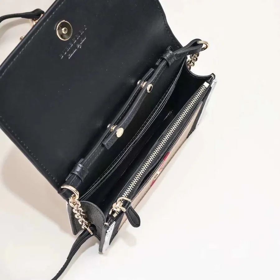B Style Dual Use Shoulder Bag and Clutch with Interior Compartments