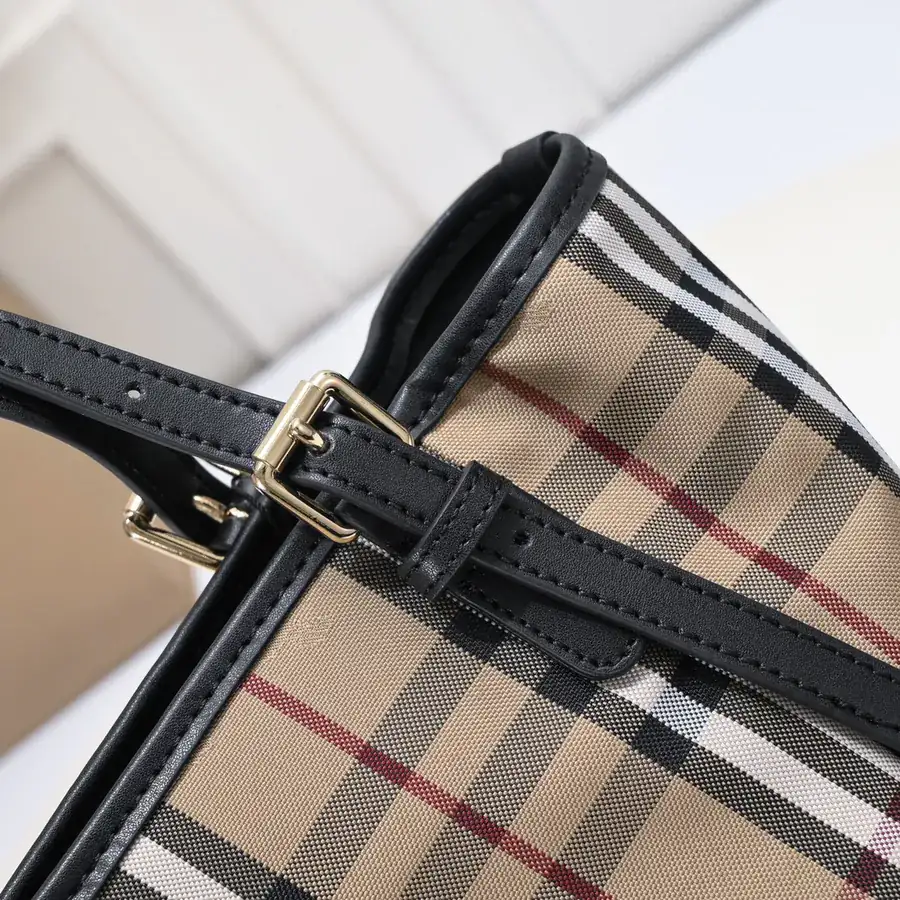 B House Invisible Horse Shopping Bag Grained Calfskin with YKK Brass Hardware