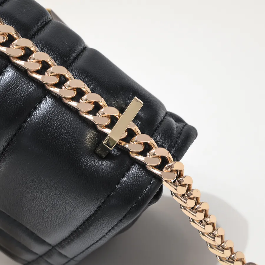 B Family Lola Bucket Bag with Grained Calfskin