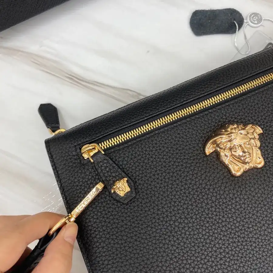 Versace Togo Leather Bag with Box