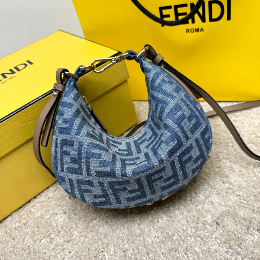 Mini Crescent Bag with FF Logo