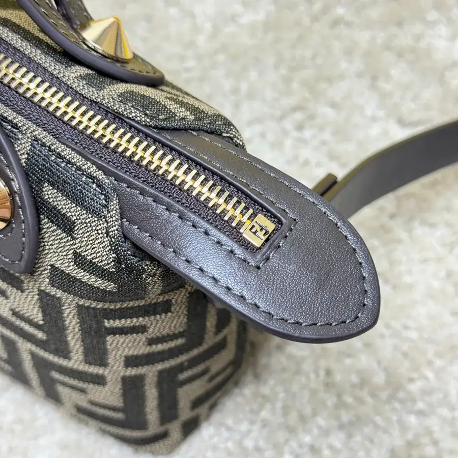 By The Way Soft Mini Handbag with Brown FF Embroidery
