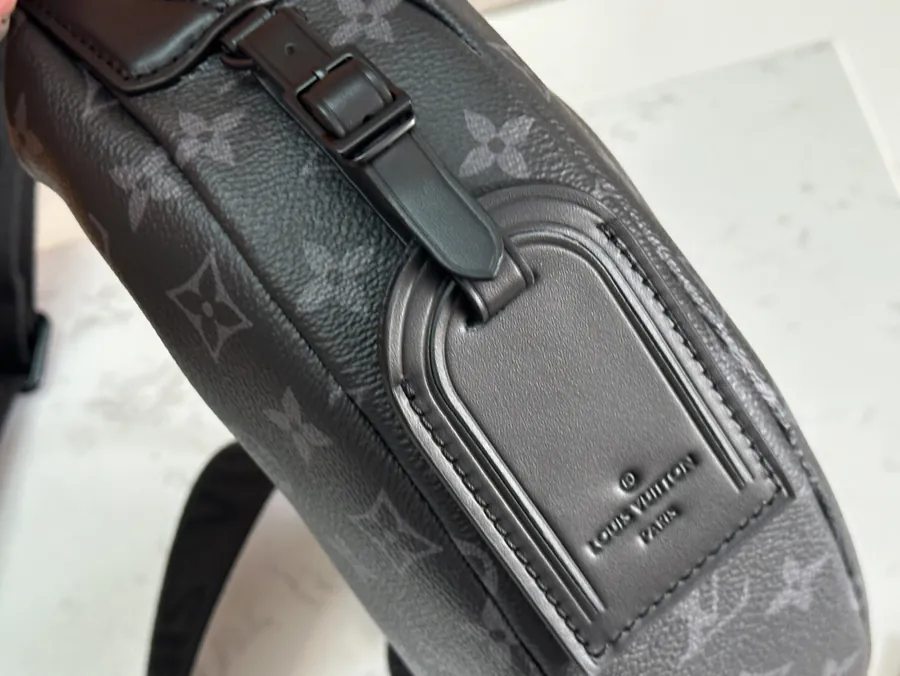 Hamac Mini Bag Monogram Eclipse Canvas with Leather Trim