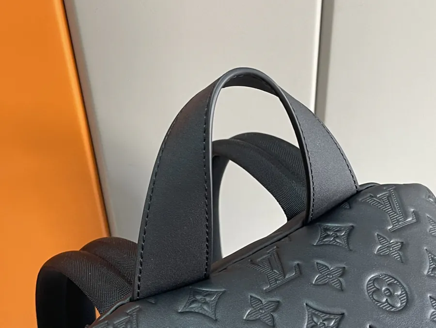 Montegrappa Racing Backpack in Black Grained Calfskin