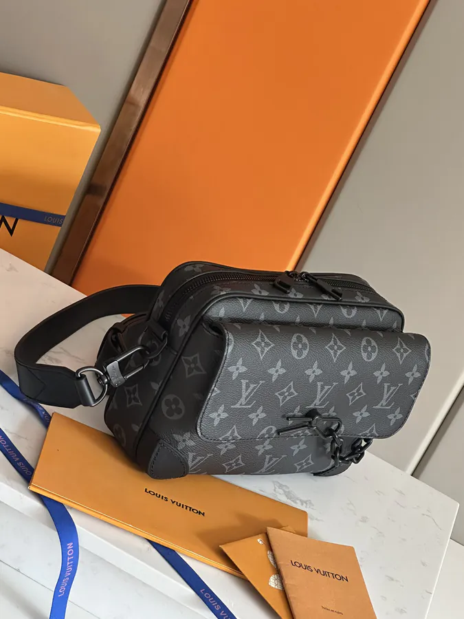 Louis Vuitton Steamer Briefcase with Monogram Eclipse