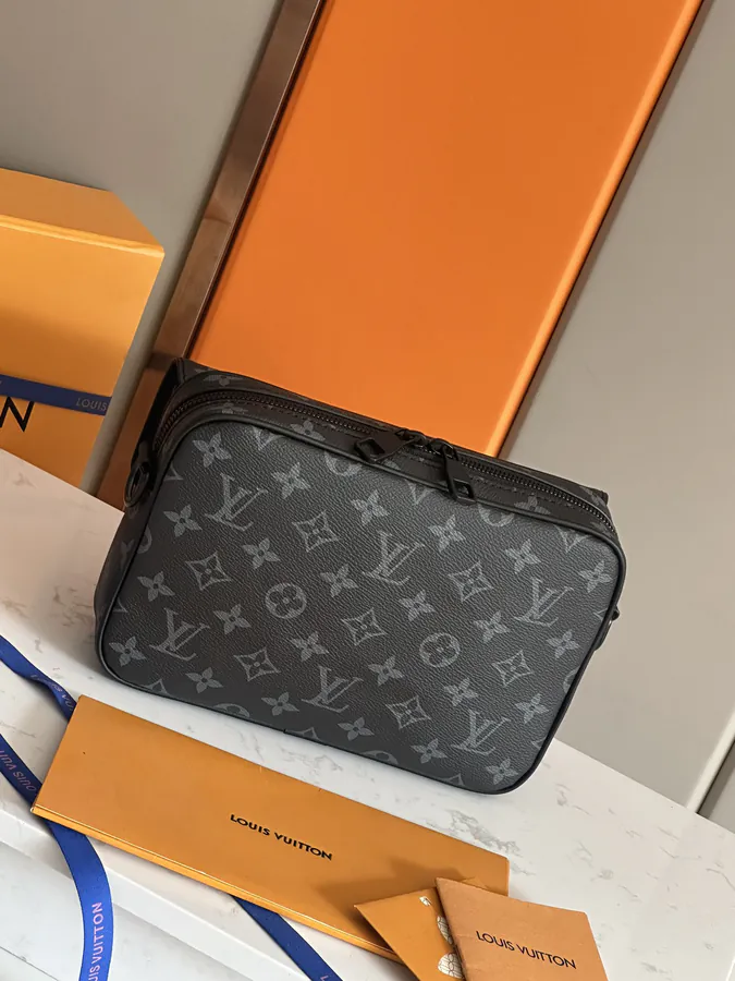 Louis Vuitton Steamer Briefcase with Monogram Eclipse