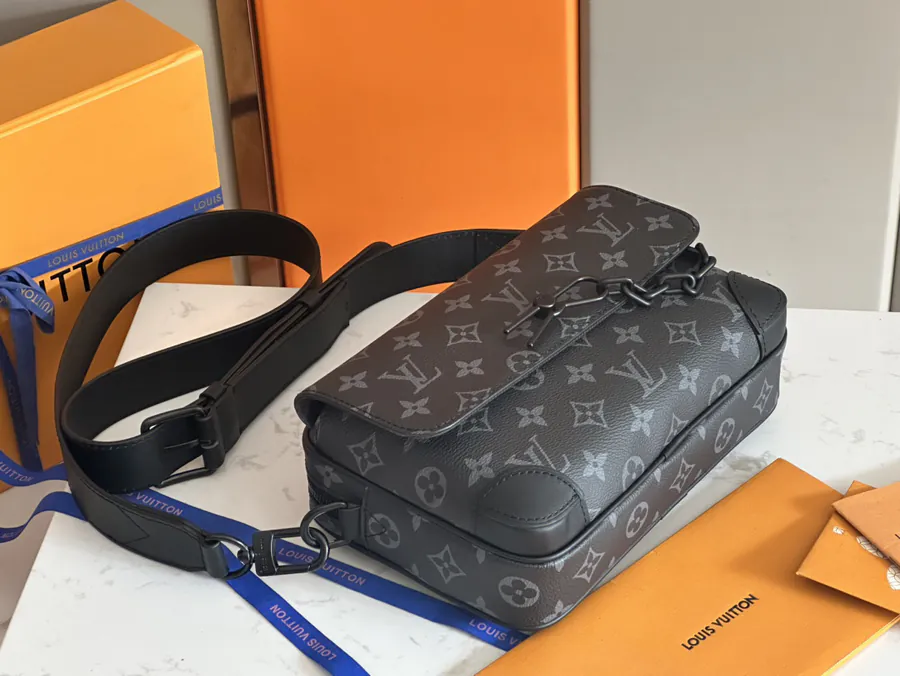 Louis Vuitton Steamer Briefcase with Monogram Eclipse