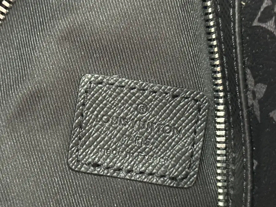 Duo Shoulder Bag with Monogram Canvas and Taïga Calfskin