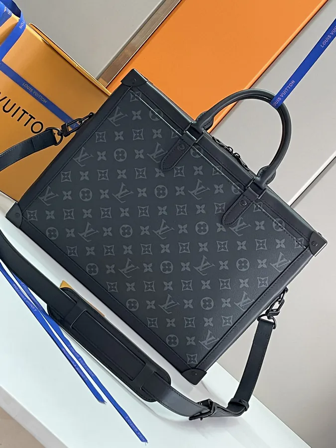 Louis Vuitton Monogram Eclipse Briefcase with Soft Trunk