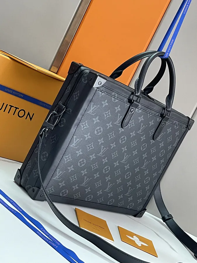 Louis Vuitton Monogram Eclipse Briefcase with Soft Trunk