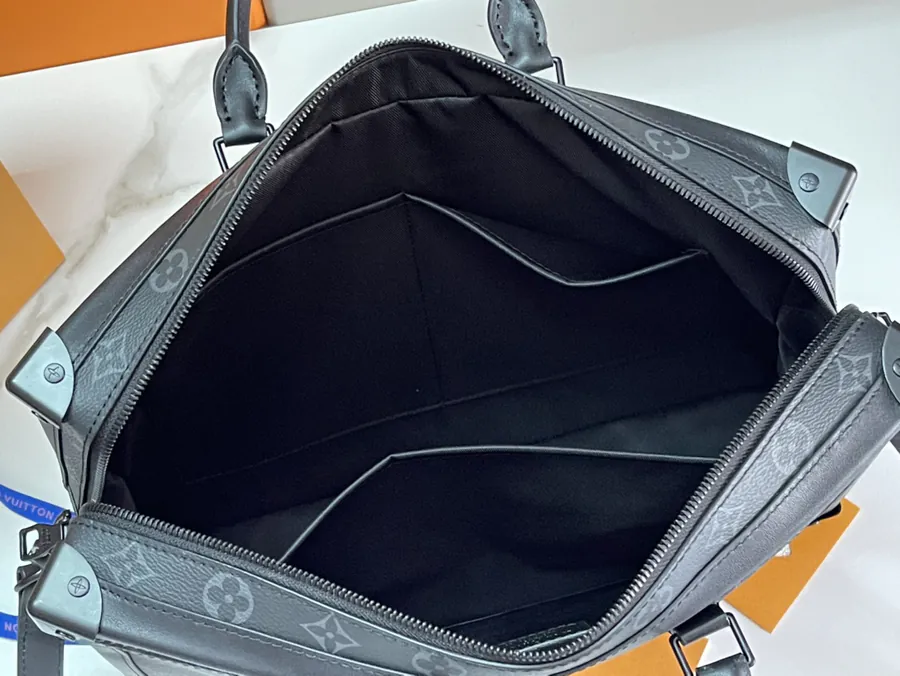 Louis Vuitton Monogram Eclipse Briefcase with Soft Trunk