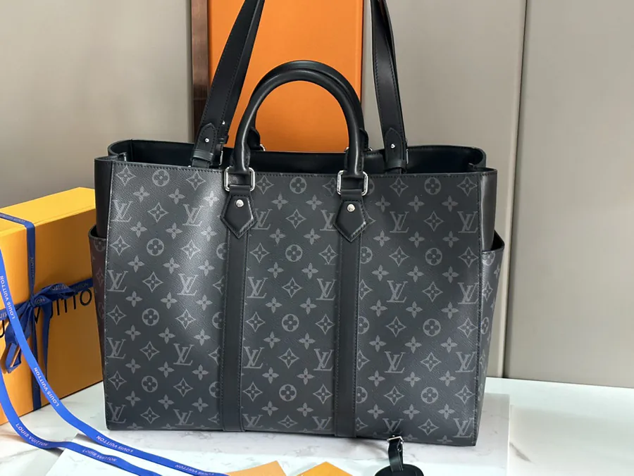 Sac Plat 24H Bag Premium Leather Handle and Durable Canvas