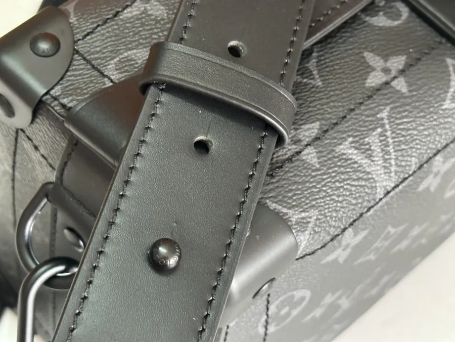 Soul Trunk East West Handbag with Monogram Eclipse Canvas and Leather Strap