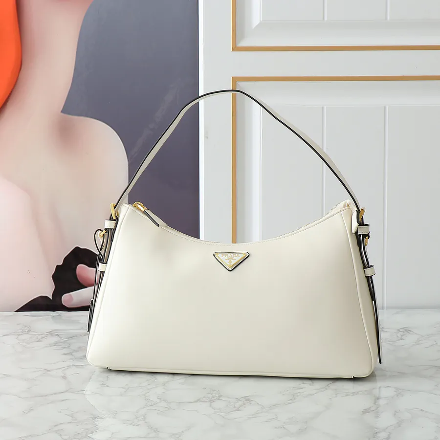 Aimee Hobo Crossbody Bag in Grained Calfskin