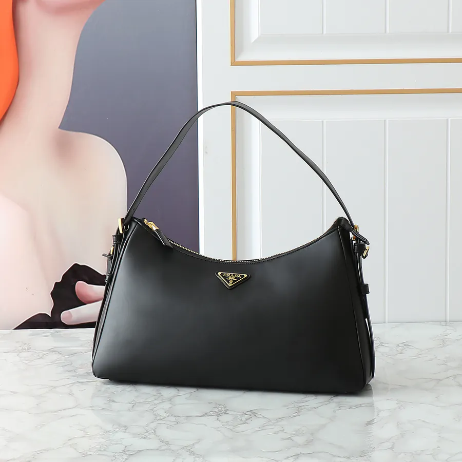 Aimee Hobo Crossbody Bag in Grained Calfskin