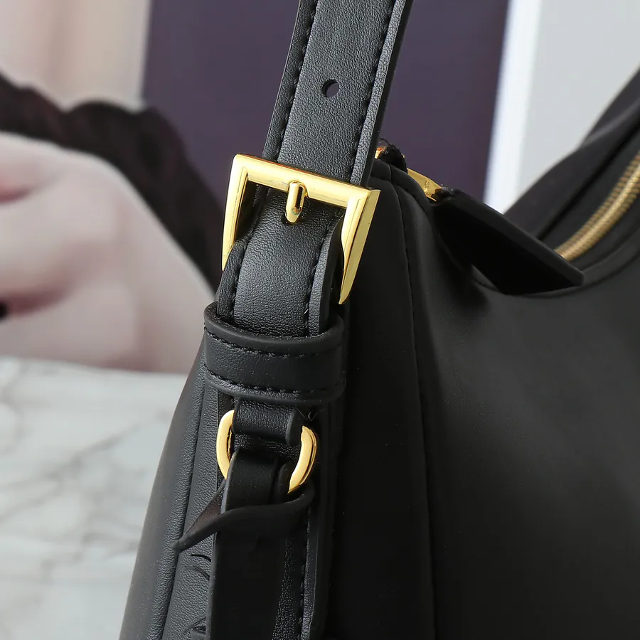 Aimee Hobo Crossbody Bag in Grained Calfskin