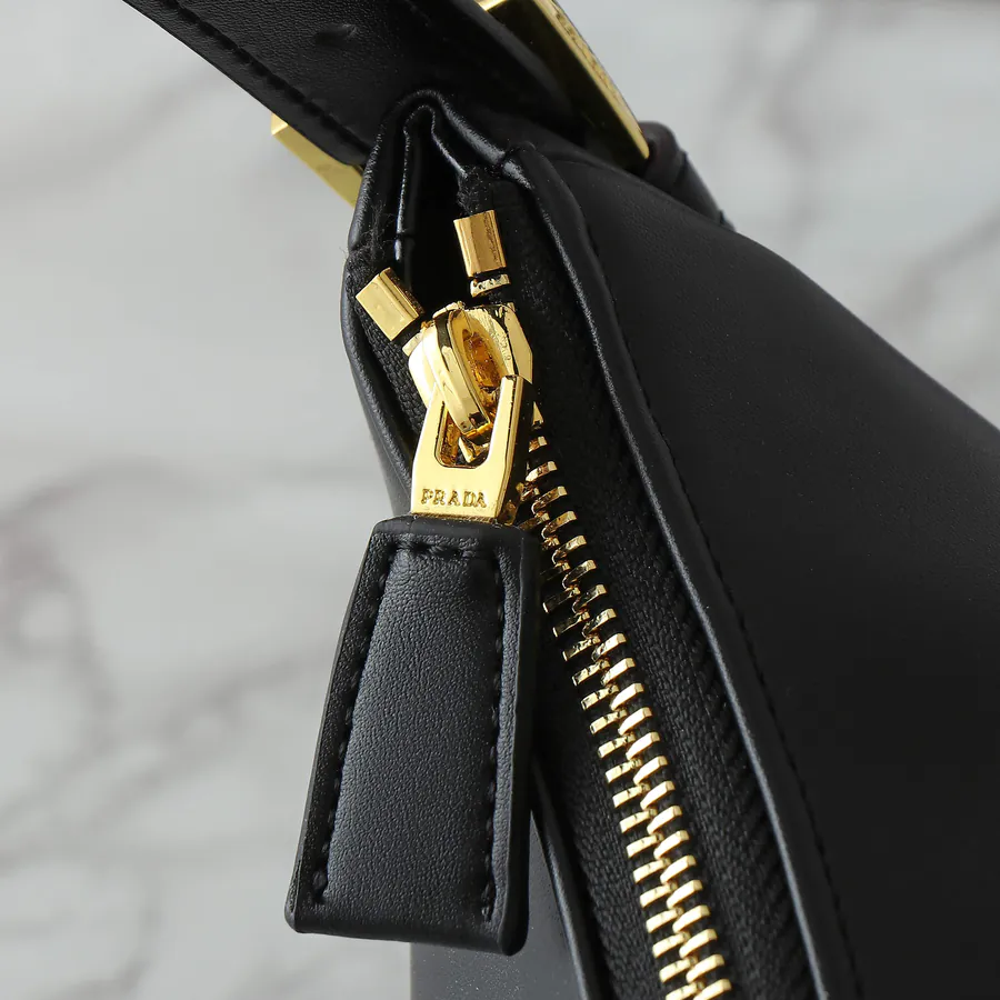 Aimee Hobo Crossbody Bag in Grained Calfskin