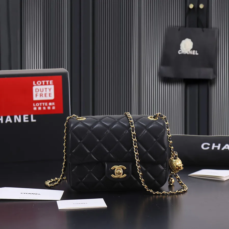 Chane Bucket Bag Mini Size with Adjustable Chain