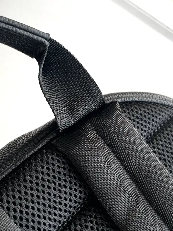 Blue D Double Shoulder Bag Premium Leather Backpack