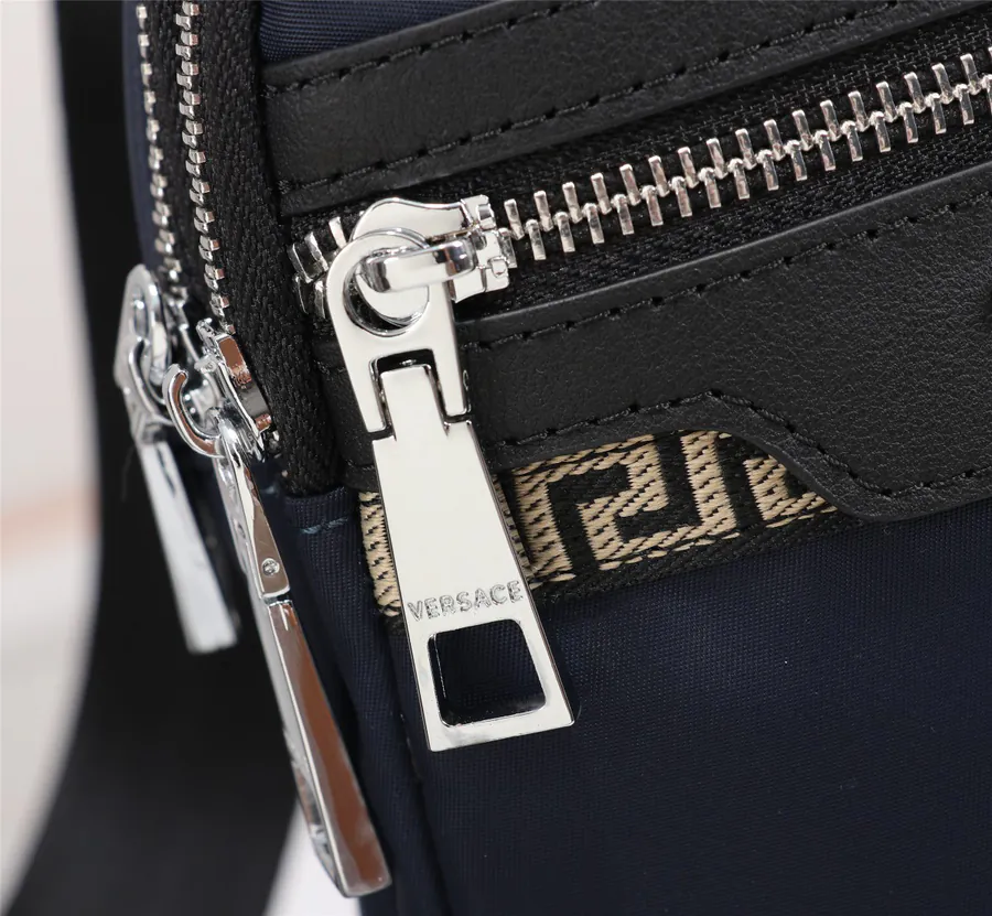 Versace Bucket Bag with Double Zip Design