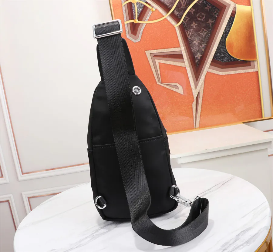 Versace Raincoat Nylon Dual Zip Bucket Bag