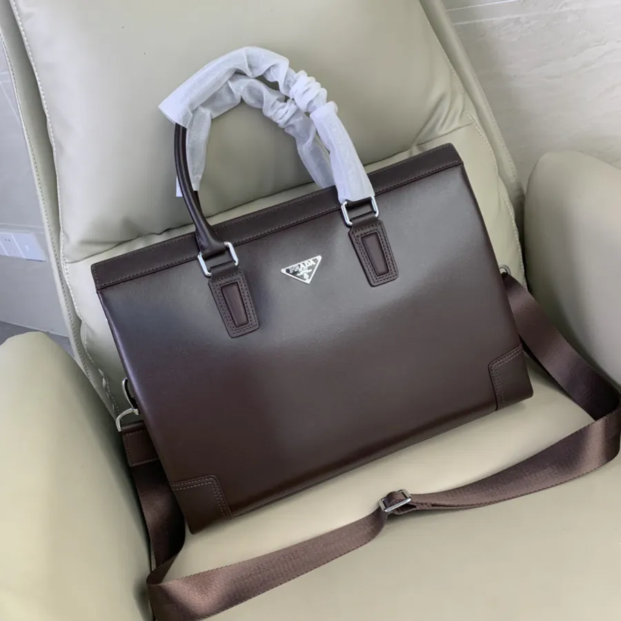 Prada Briefcase Premium Leather, Classic Design