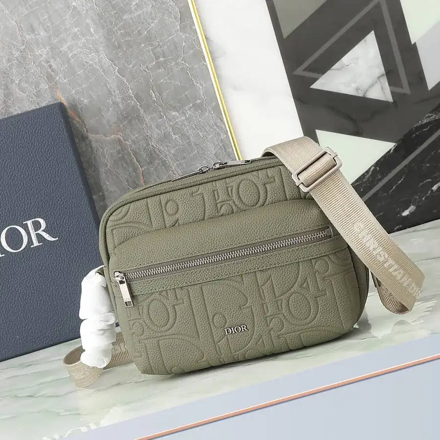 Rider 2.0 Zip Messenger Bag Gravity Print Calfskin and Canvas