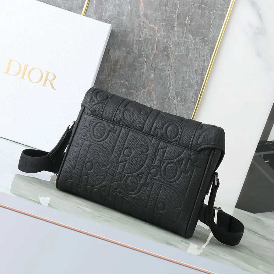 Hit The Road Flip Cover Briefcase Gravity Print Leather and Grained Calfskin