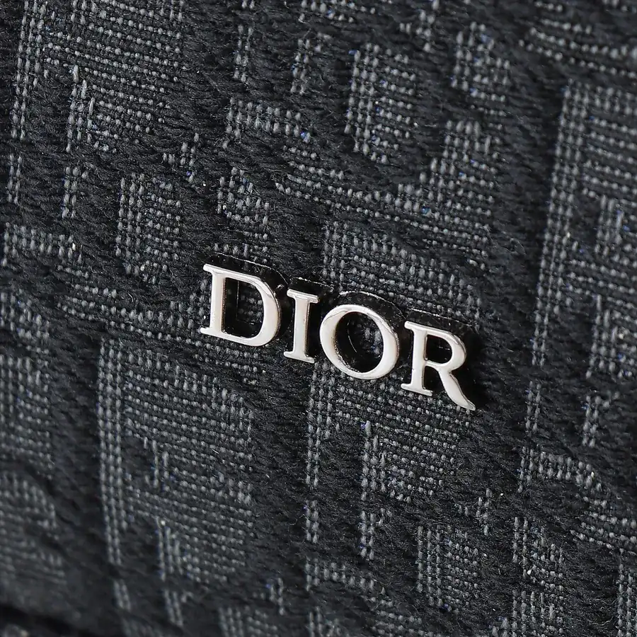 Hit The Road Flip Top Backpack Black Grained Calfskin and Oblique Print Fabric