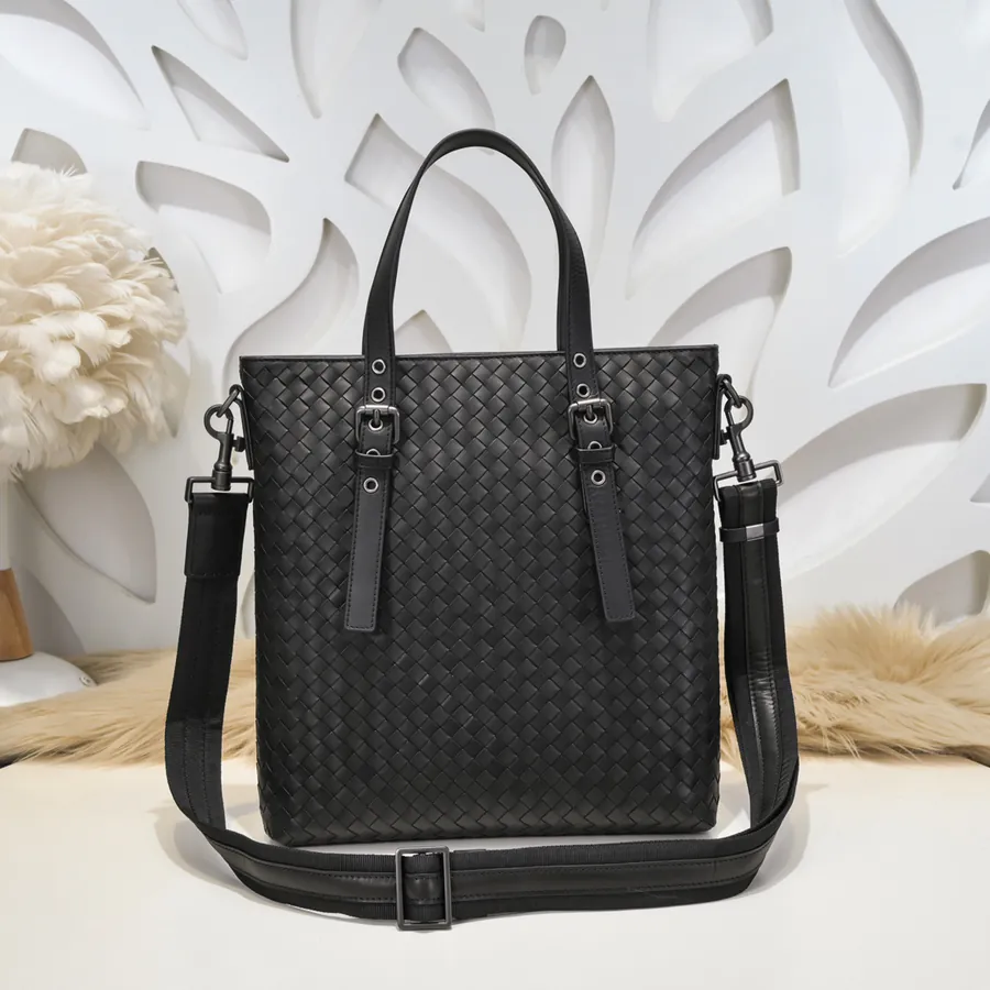 BV New Mens Tote Crossbody Bag Premium Leather, Elegant Design