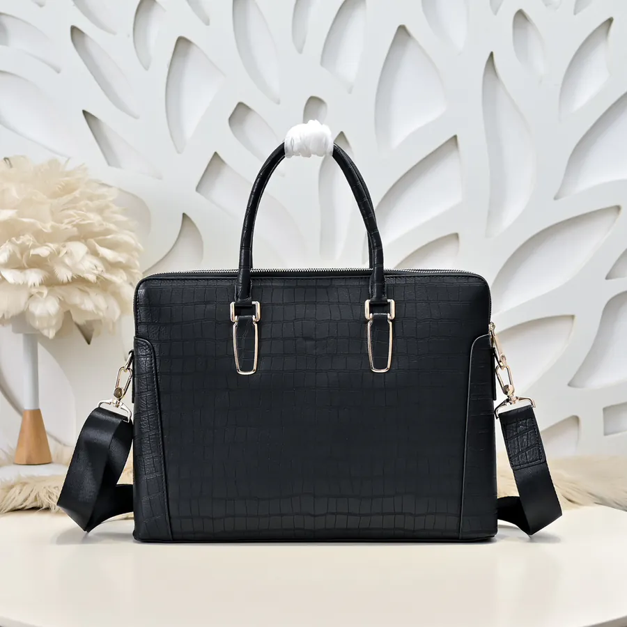 Stefano Ricci Men's Latest Briefcase with Dual Strap Grained Calfskin