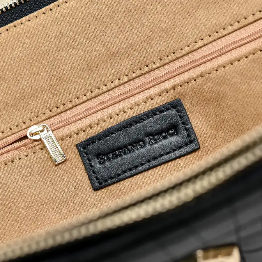 Stefano Ricci Men's Latest Briefcase with Dual Strap Grained Calfskin