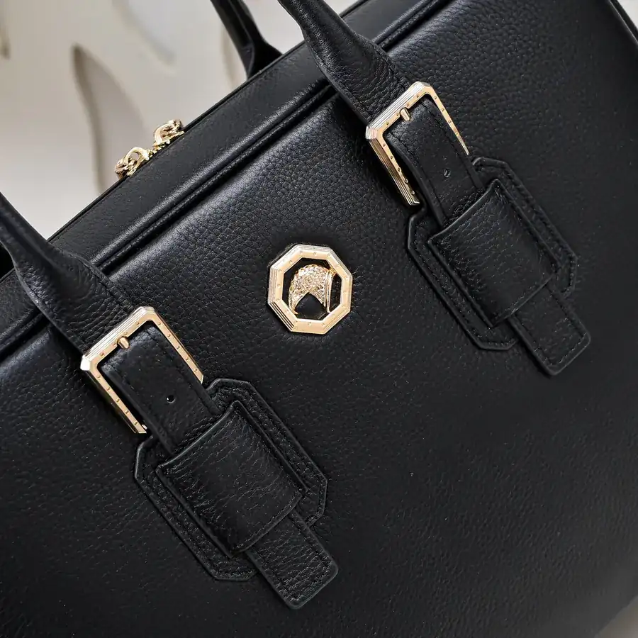 Stefano Ricci Men's Latest Briefcase Premium Leather, Elegant Hardware