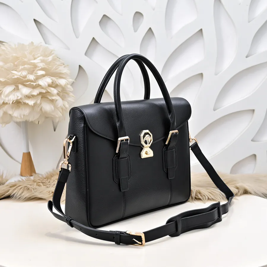 Stefano Ricci Men's Latest Briefcase Premium Leather, Elegant Hardware