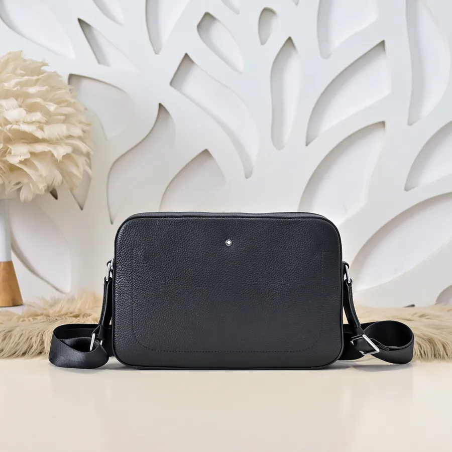 MONT BLANC Men's Crossbody Bag Premium Calfskin, Minimalist Design