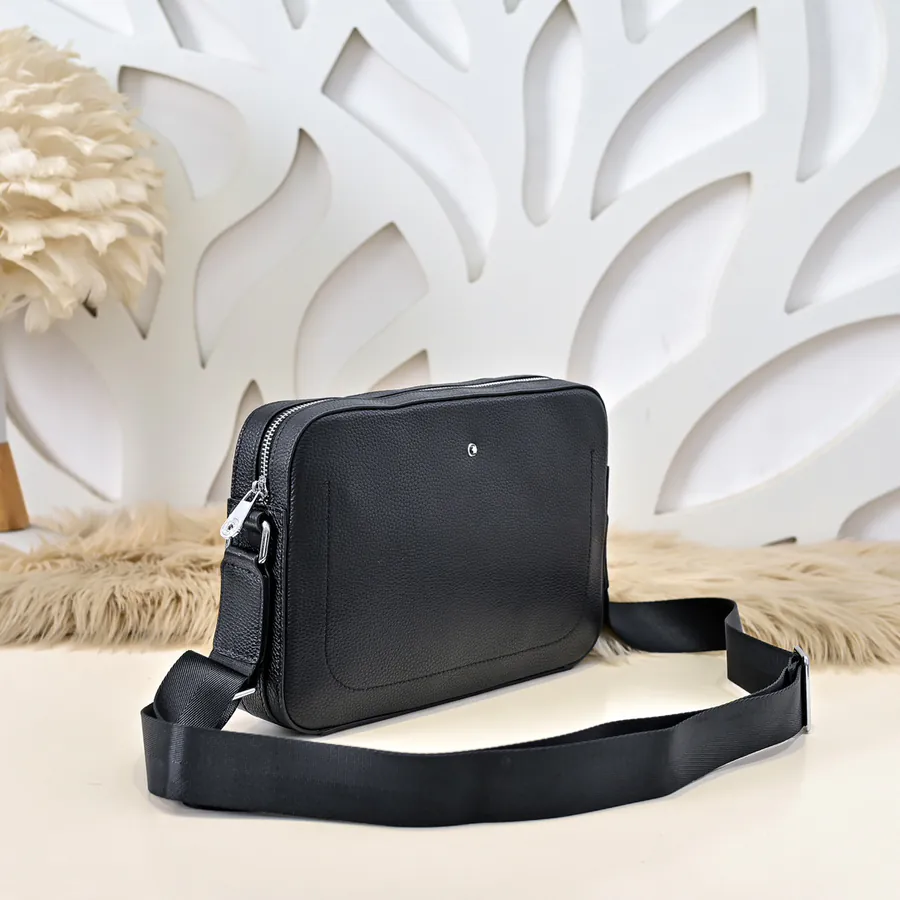 MONT BLANC Men's Crossbody Bag Premium Calfskin, Minimalist Design