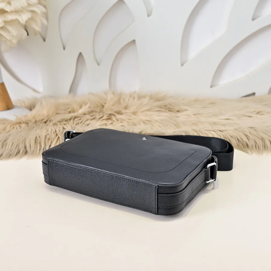 MONT BLANC Men's Crossbody Bag Premium Calfskin, Minimalist Design