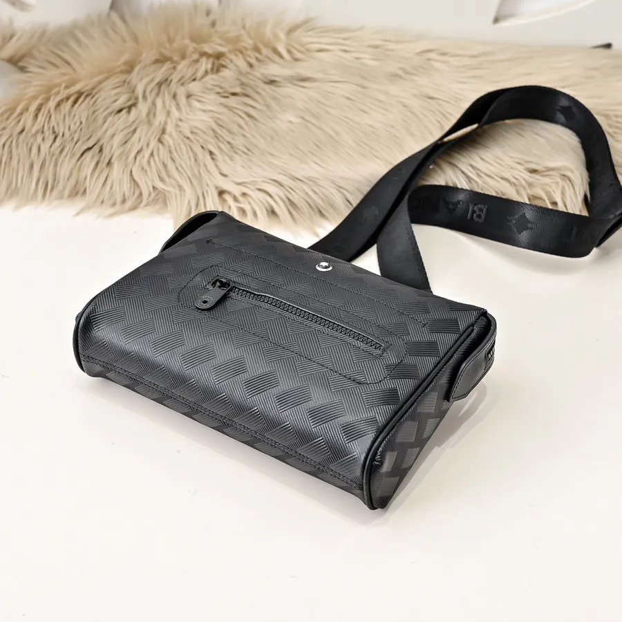 MONT BLANC Men's Crossbody Bag Premium Leather, Elegant Design